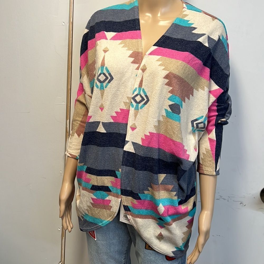 Aztec Cardigan Multi Color​ - Picture 6 of 7